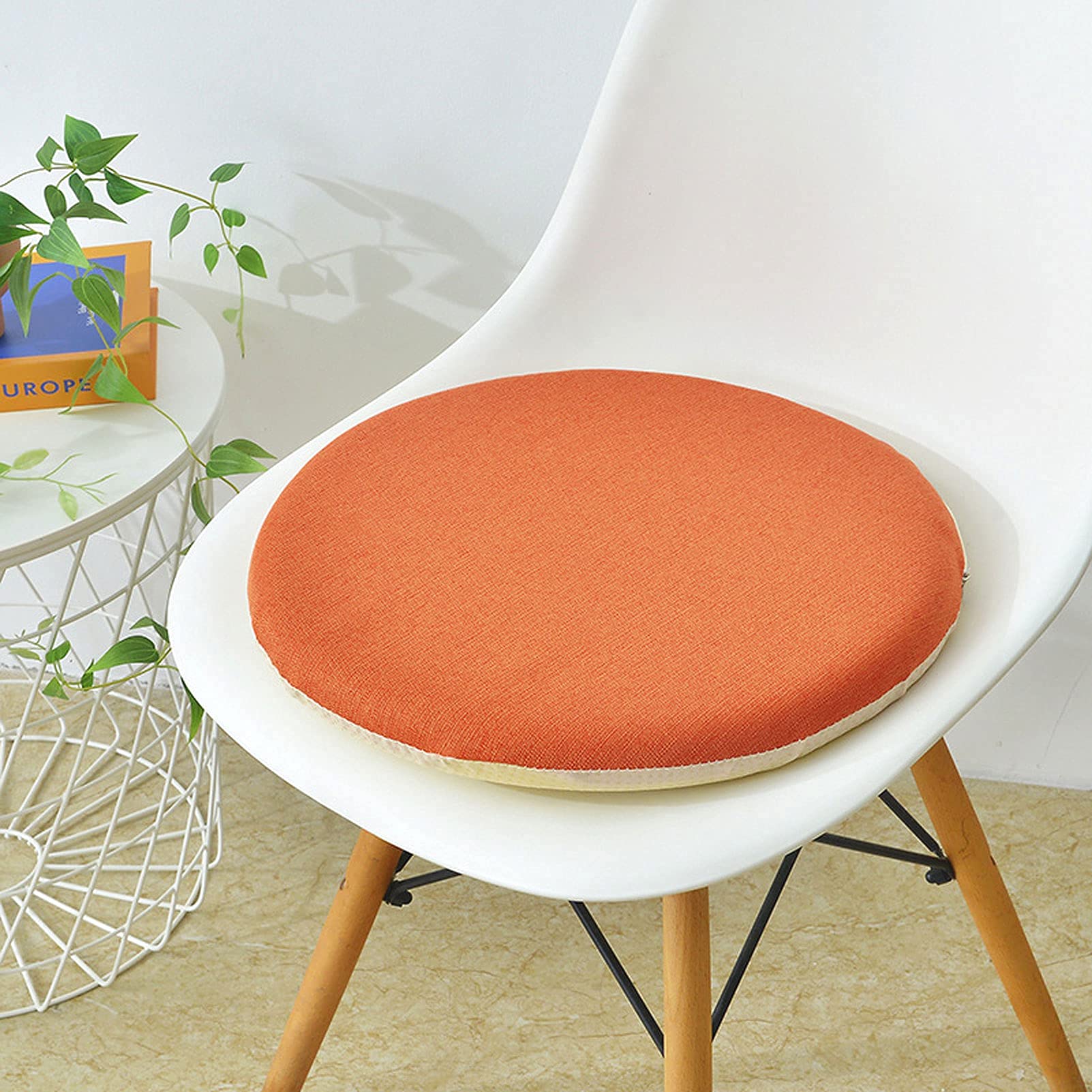 Coussins de siège de jardin ronds 40 × 40 avec mousse dense antidérapante contre l'inconfort