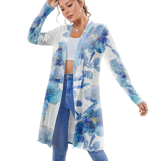 Sweater Shirts for Women Plus Size Comfy and Soft Beach Light Cover Ups Open Front Fashionable Fall Sweater