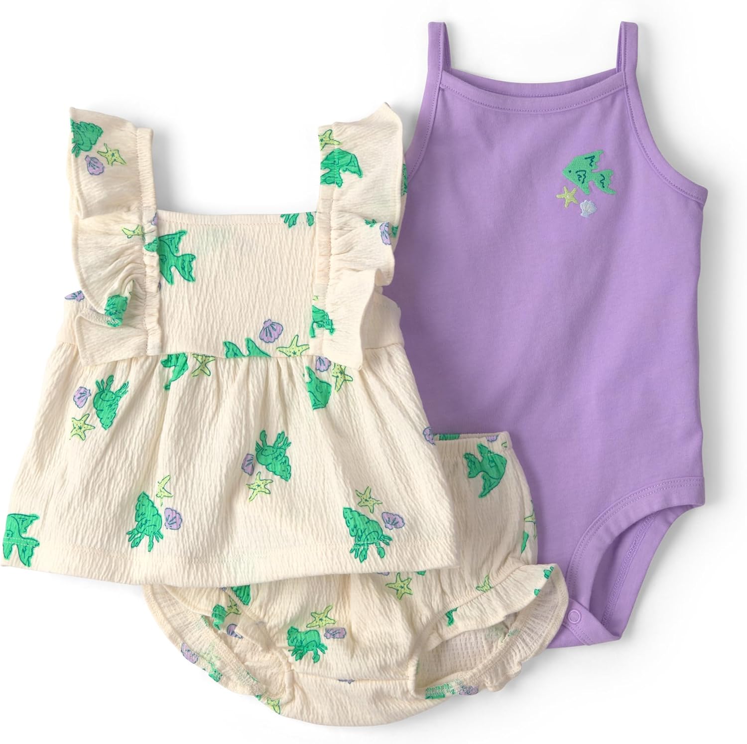 Carter's Baby Girls' 3-piece Diaper Cover Set