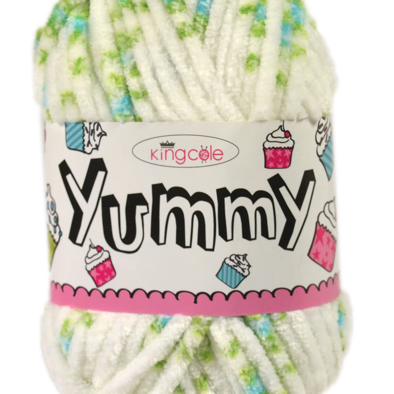 King Cole 1274745 Yummy Blue Rose Yarn - 120M, 50g