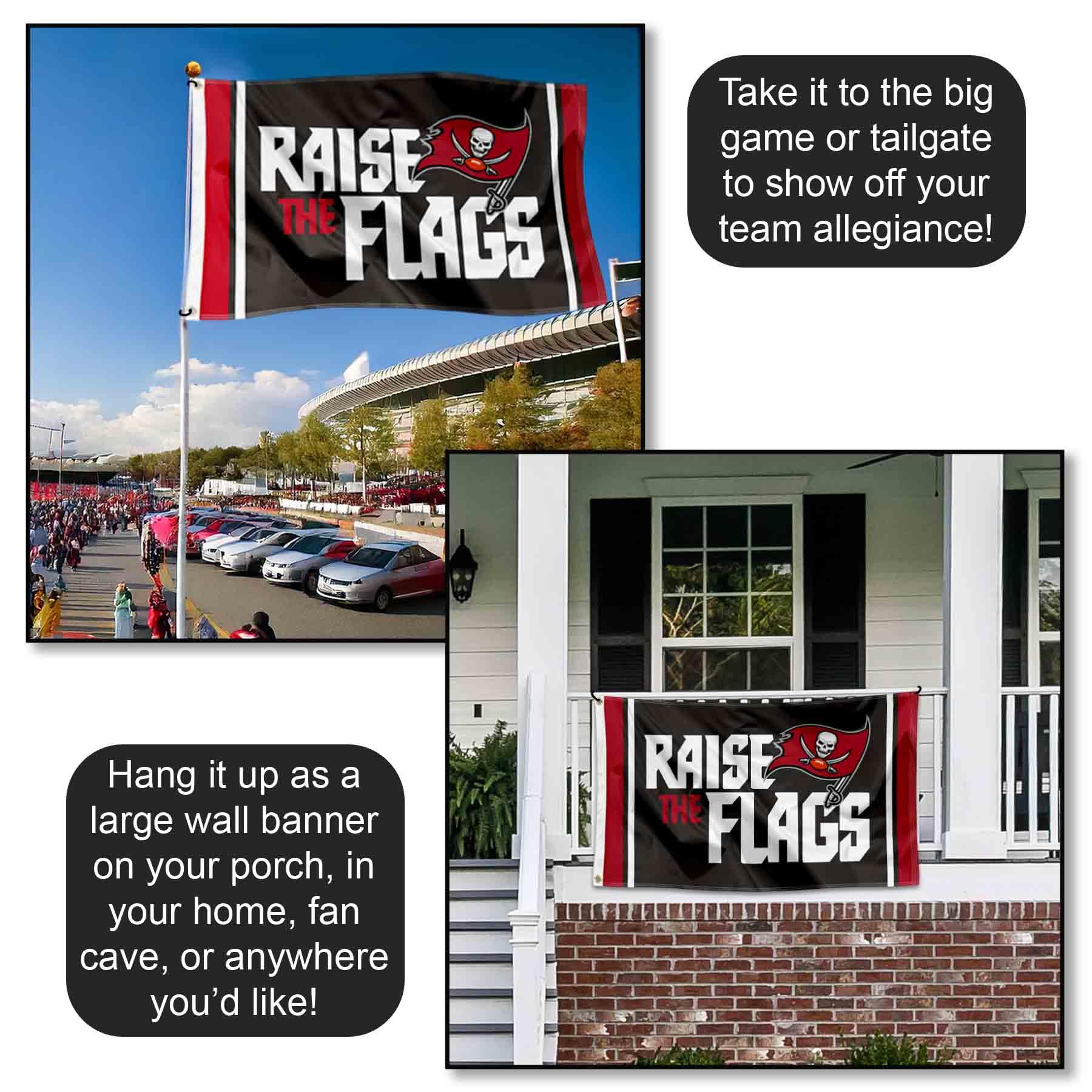 WinCraft Tampa Bay Buccaneers Raise The Flags 3x5 Flag