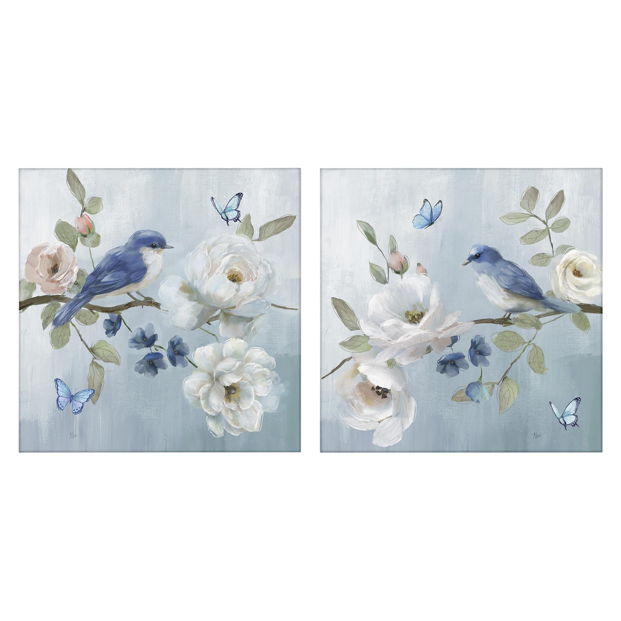 Stupell Industries Unframed 'Nature's Tranquility Florals'| 2Pc Canvas Art Set 2