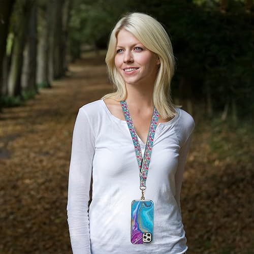 Miniatura 69 de Cordón para teléfono celular, correa cruzada para teléfono, correa de muñeca, cordones para llaves, correas de hombro ajustables universales