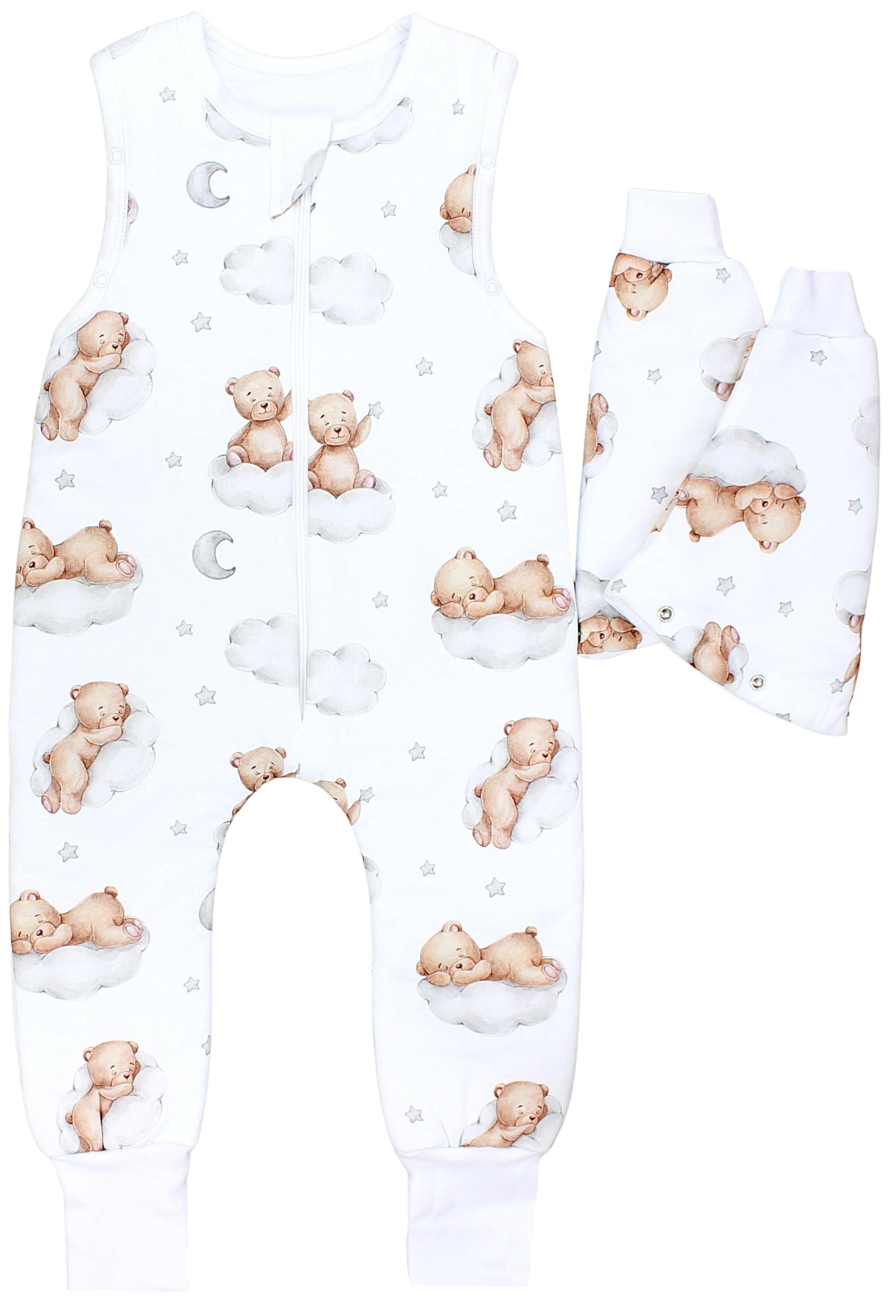 TupTam Sacco Nanna con Piedini – Sacco Nanna Invernale 2.5 TOG in Cotone OEKO-TEX