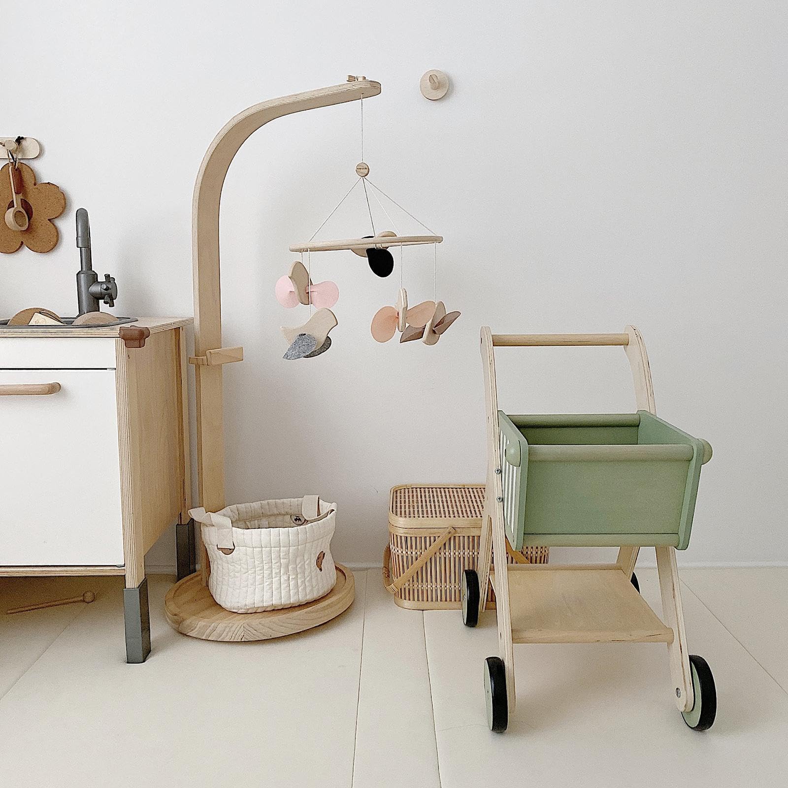 Einkaufswagen aus Holz – Spielzeug für Kinder, kreatives Spielhaus, spannendes Geschenk, lustiges Erlebnis, einzigartiger Abenteuer Einkaufswagen,