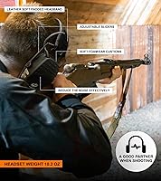 Vista 6 de Actualización Bluetooth 5.4 protección auditiva con sonido Amplificar electrónico digital orejeras de seguridad protector auditivo delgado