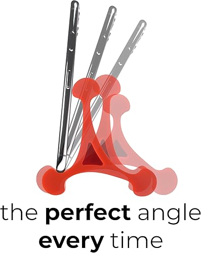 Miniatura 2 de Skalene Phone Stand - 100% Silicone Rubber, Adjustable Phone Holder, Prop, Rest - Desk, Office, Home, Kitchen Accessory (Flash Red)