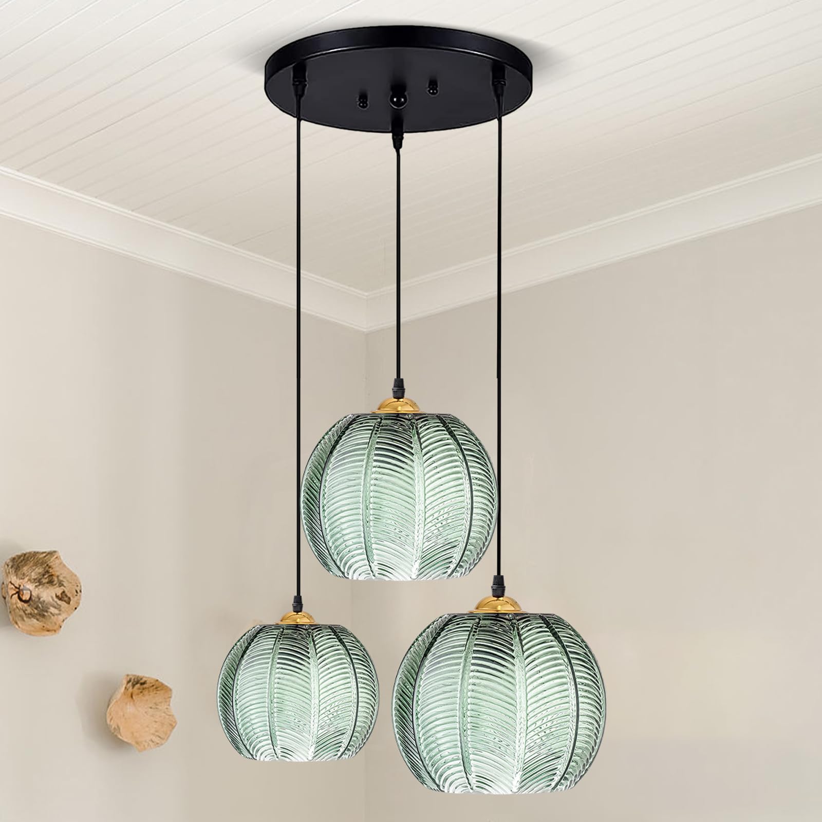 Lampenschirm Glas Mit Steinstruktur – Dekorativer Ersatzschirm Für Pendelleuchten, E27-Fassung, Tropfenförmig, Für Wohnzimmer & Schlafzimmer