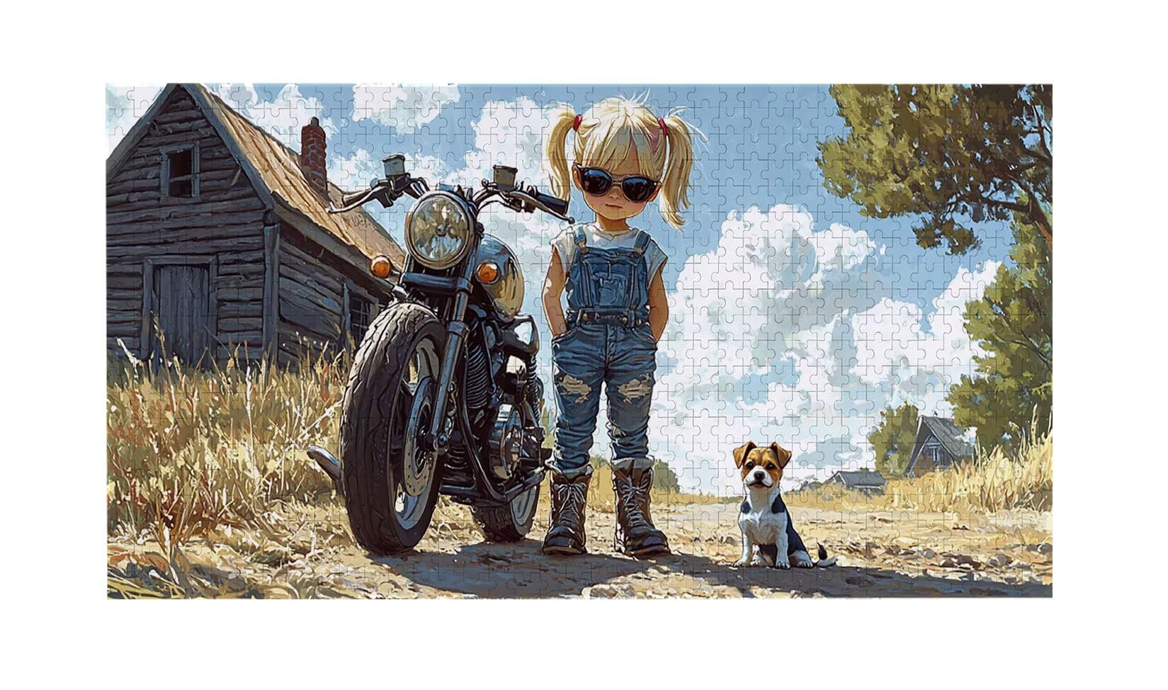 Puzzle de Madera para Adultos 1312 Piezas - Chica Locomotora, Obra de Arte de Juego de Rompecabezas para Adultos, Puzzle de Impresión de Alta Definición Multicolor, Pasatiempo Creativo Regalo b-530