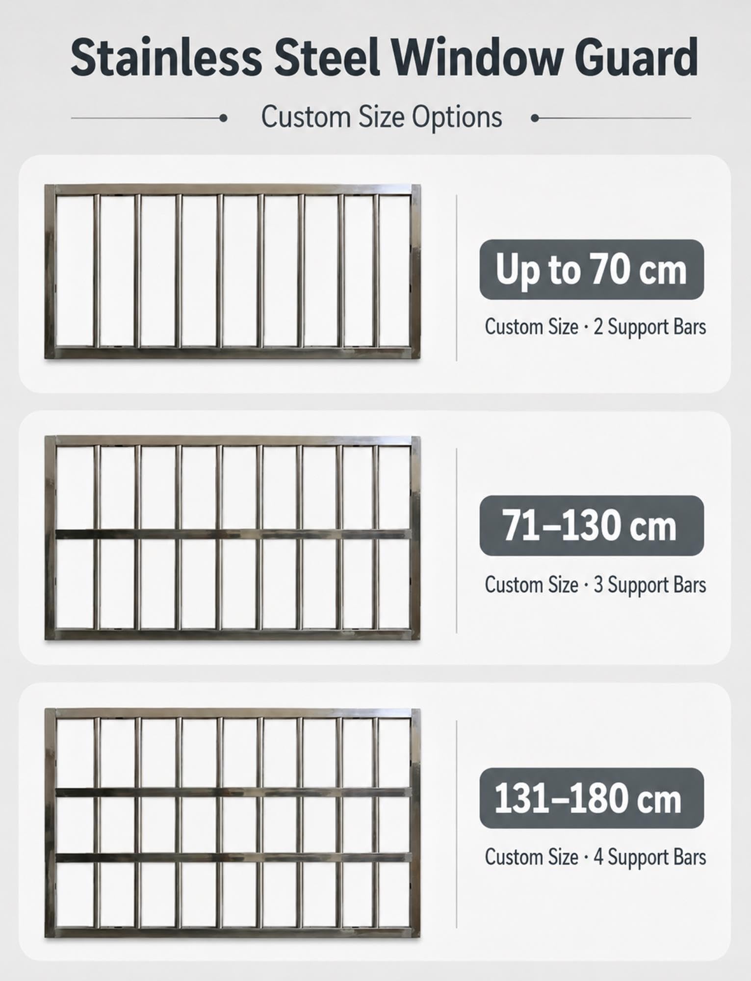 Barra finestra antiruggine e indeformabile per appartamento e balcone