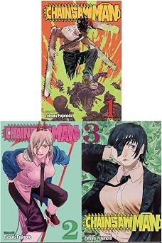 Chainsaw Man Vol. 1-3 Collection 3 Book 1,2,3 Bundle Set
