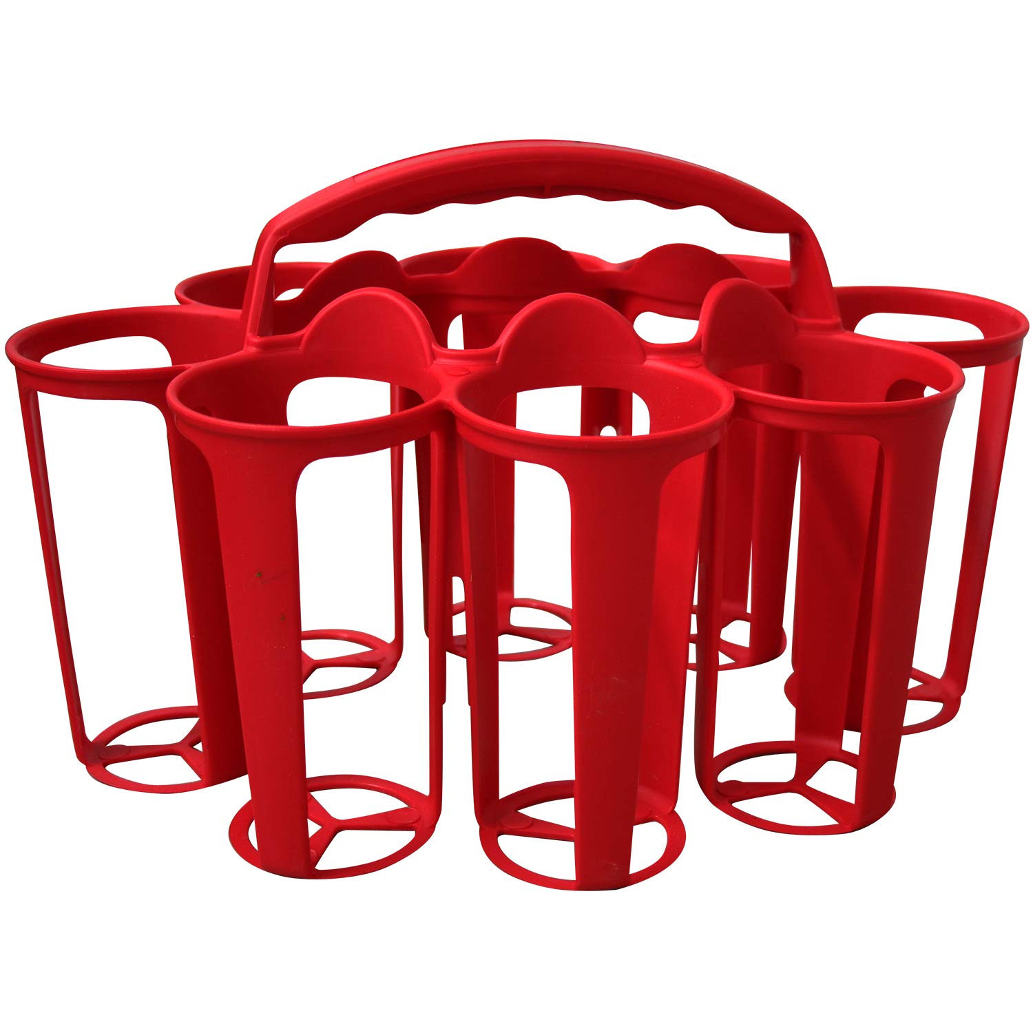 Ziland Water Bottle Carrier • Perfect for Sports Teams • Holds 8 Water Bottles (Red)