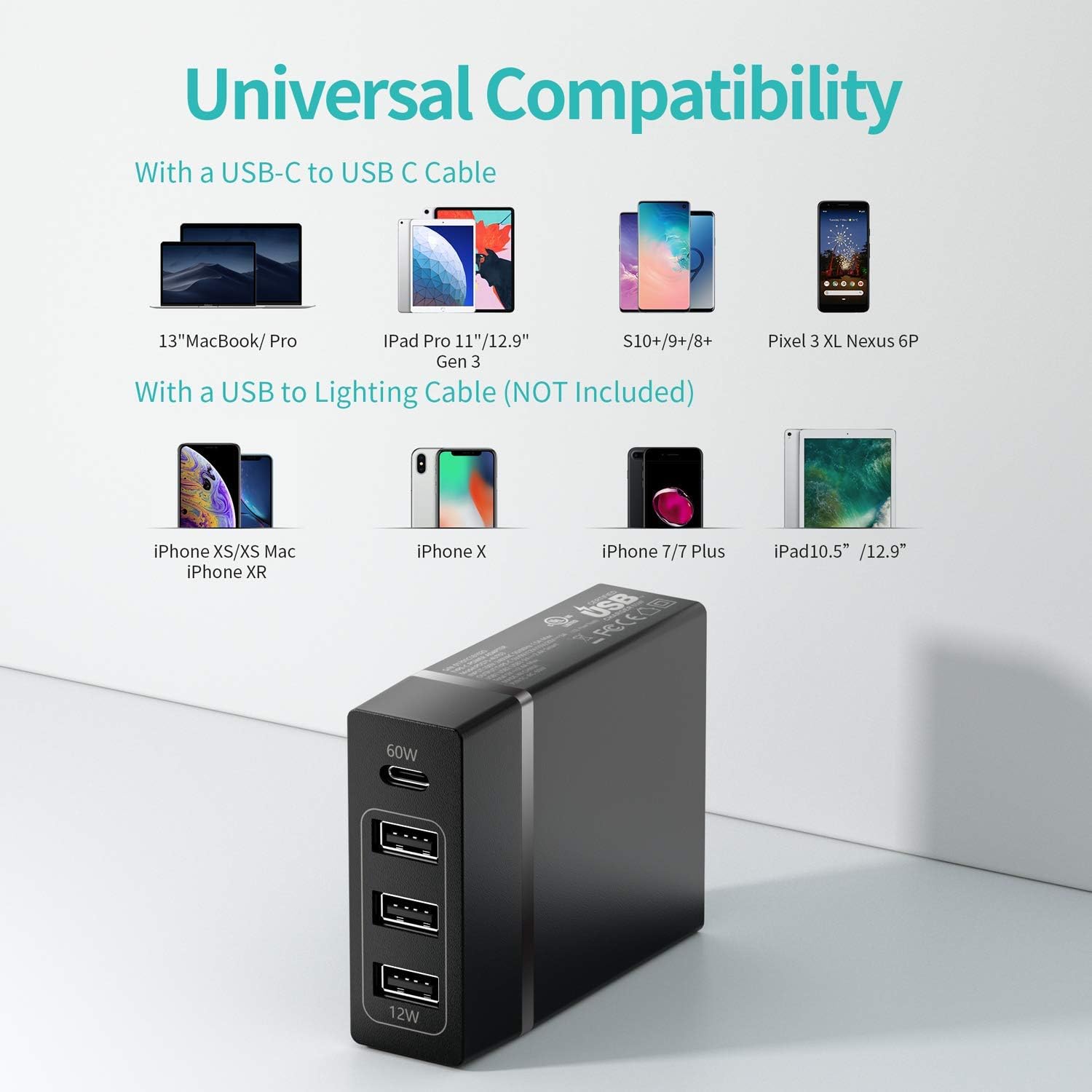 Promo 40% OFF USB C Charger, Nekteck 4-Port 72W USB Wall Charger with Type-C 60W Power Delivery PD Charger Station Compatible with iPhone 12 Pro Max, MacBook Pro, iPad Pro, Dell XPS, Surface Go, Pixel(Black) Get Cheap Price USB C Charger, Nekteck 4-Port 72W USB Wall Charger with Type-C 60W Power Delivery PD Charger Station Compatible with iPhone 12 Pro Max, MacBook Pro, iPad Pro, Dell XPS, Surface Go, Pixel(Black)