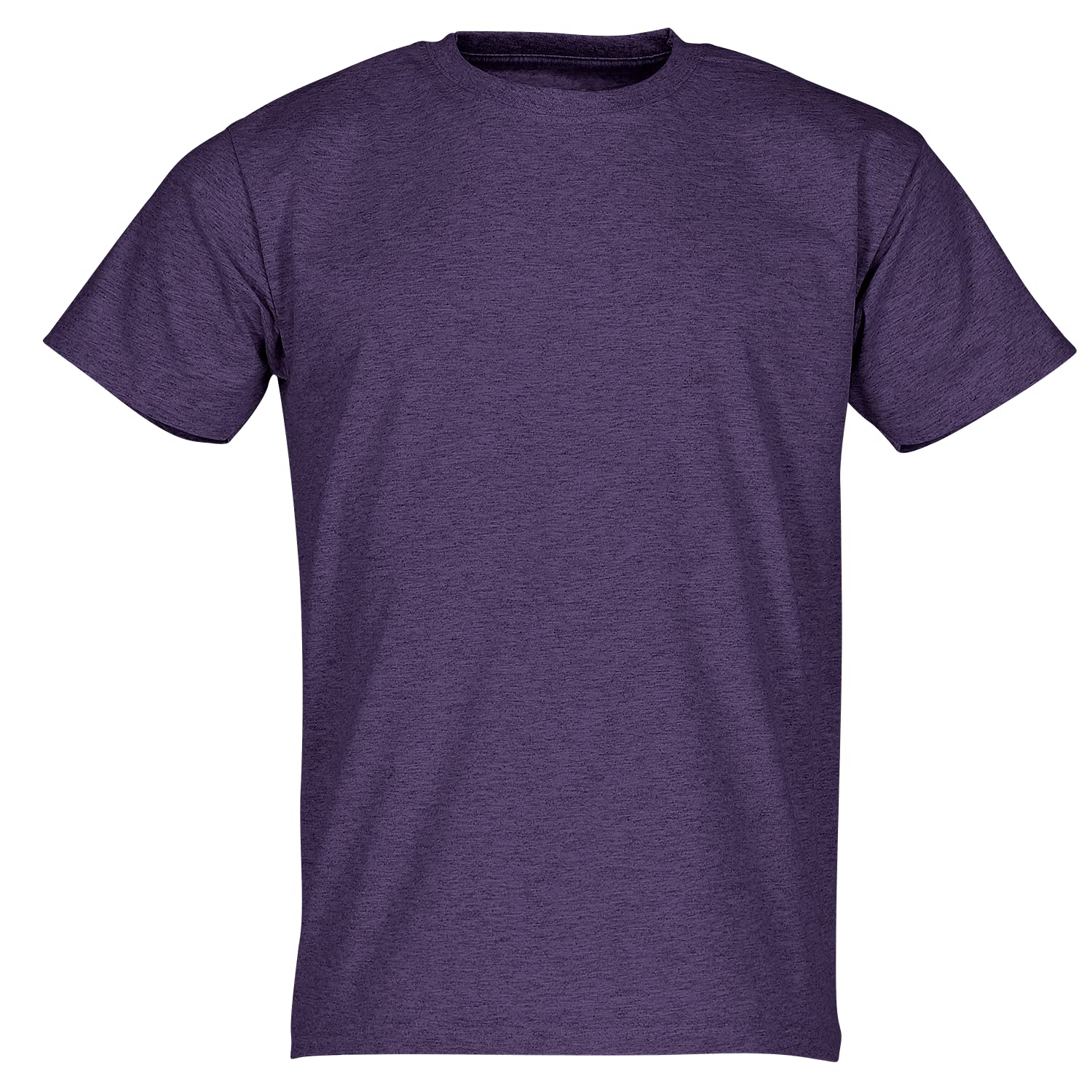 Fruit Of The Loom Men's Mottled Purple Basic Short-Sleeve T-Shirt - Purple - Xxl