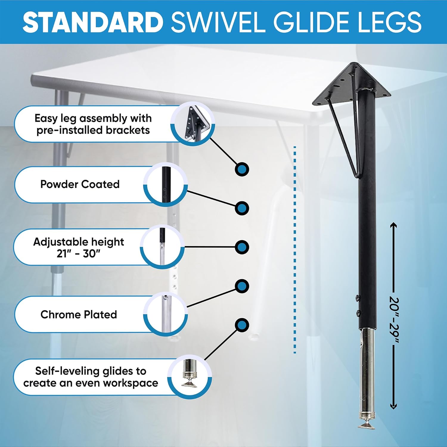 Schooled Round Activity Kids Table About 36 inch (90cm) - Height Adjustable Legs - Durable Spray Edge - for Commercial Spaces