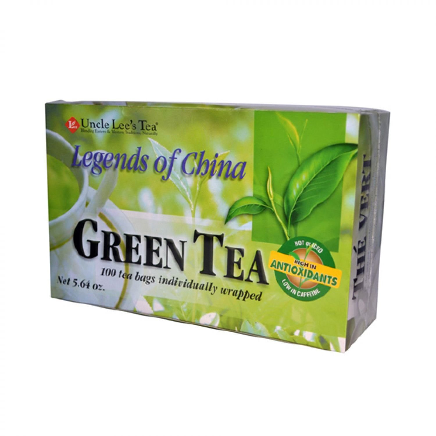 Uncle Lee's Tea Legends of China Green Tea, 100 torebek na herbatę (opakowanie 3 szt.)