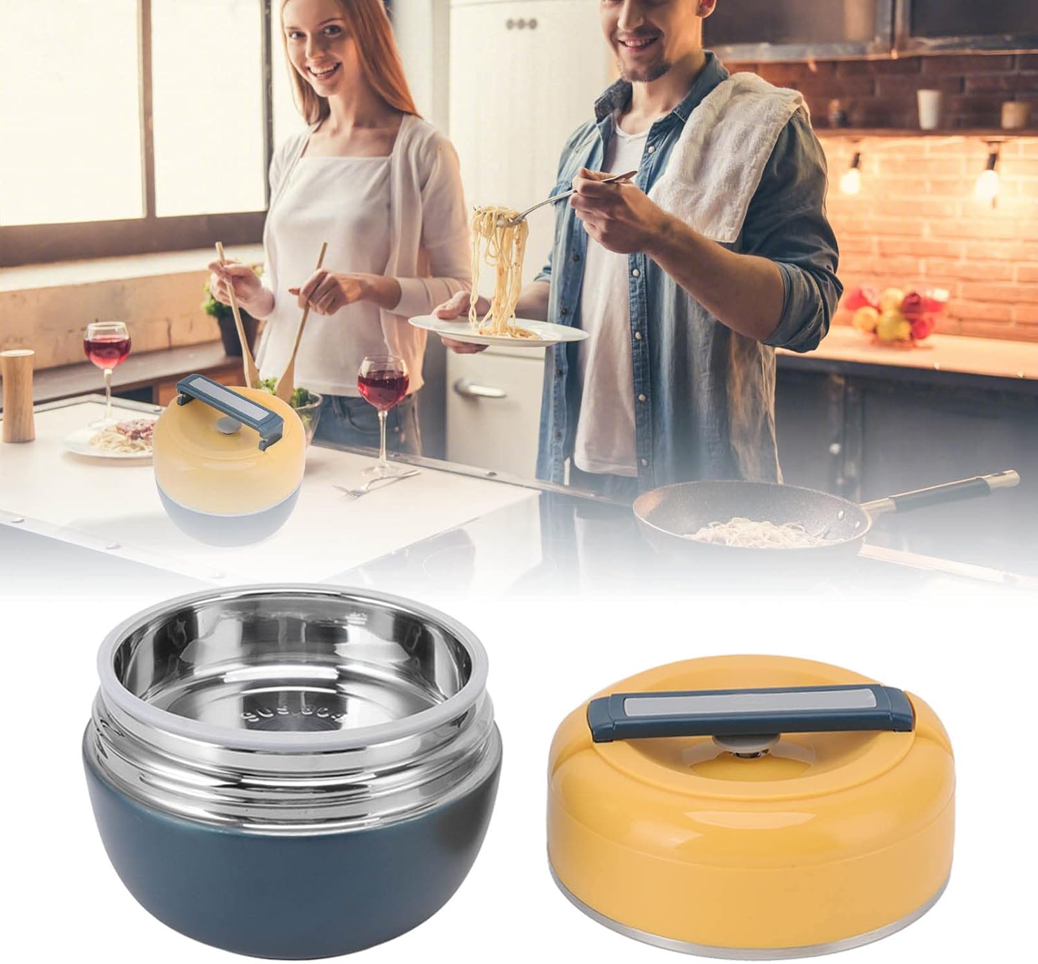 BigKing Thermos Lunch Box, Hot Food Containers, 0.8L Stainless Steel