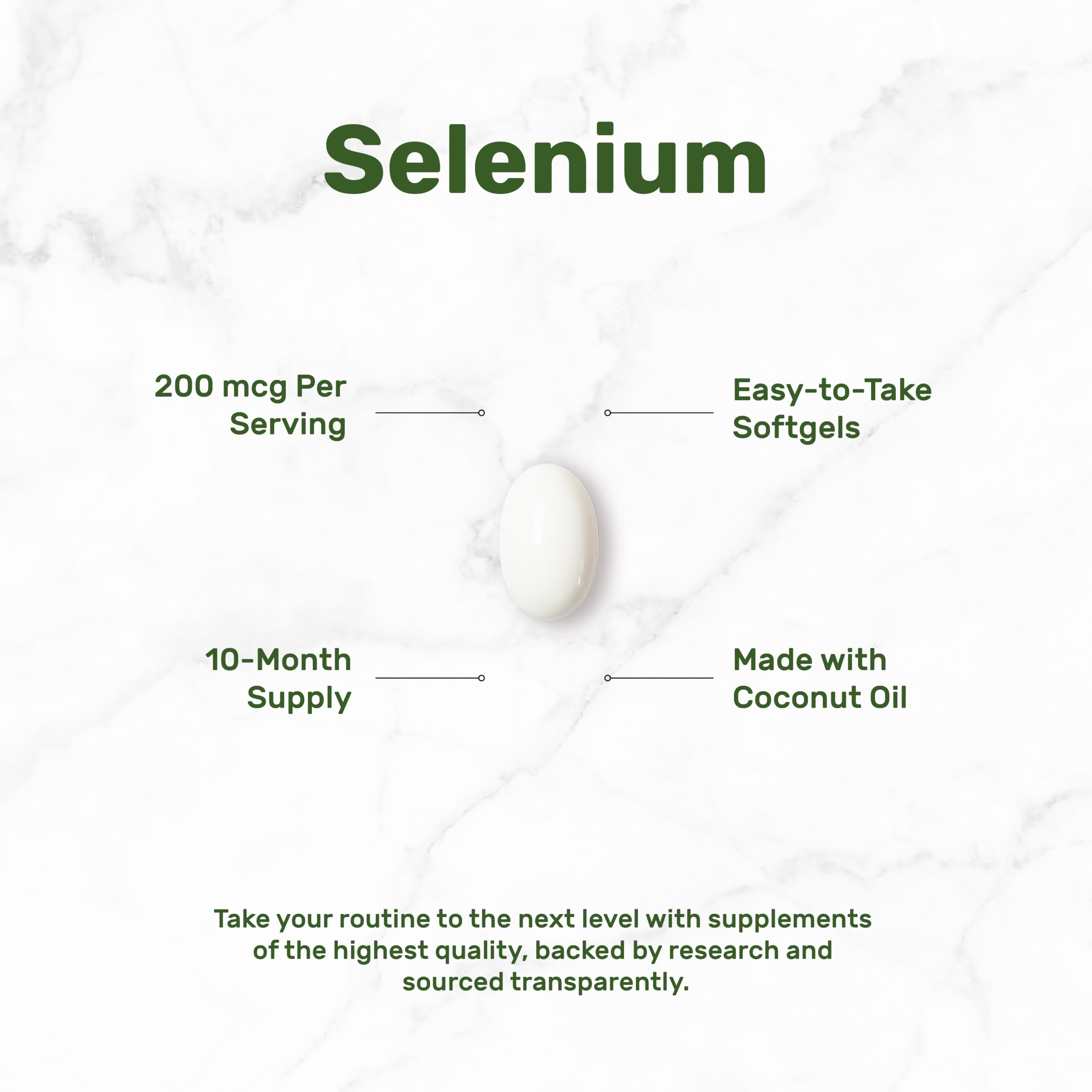 DEAL Supplement Selenium for Women & Men 200mcg Per Serving, 300 Softgels — Amazon image 3