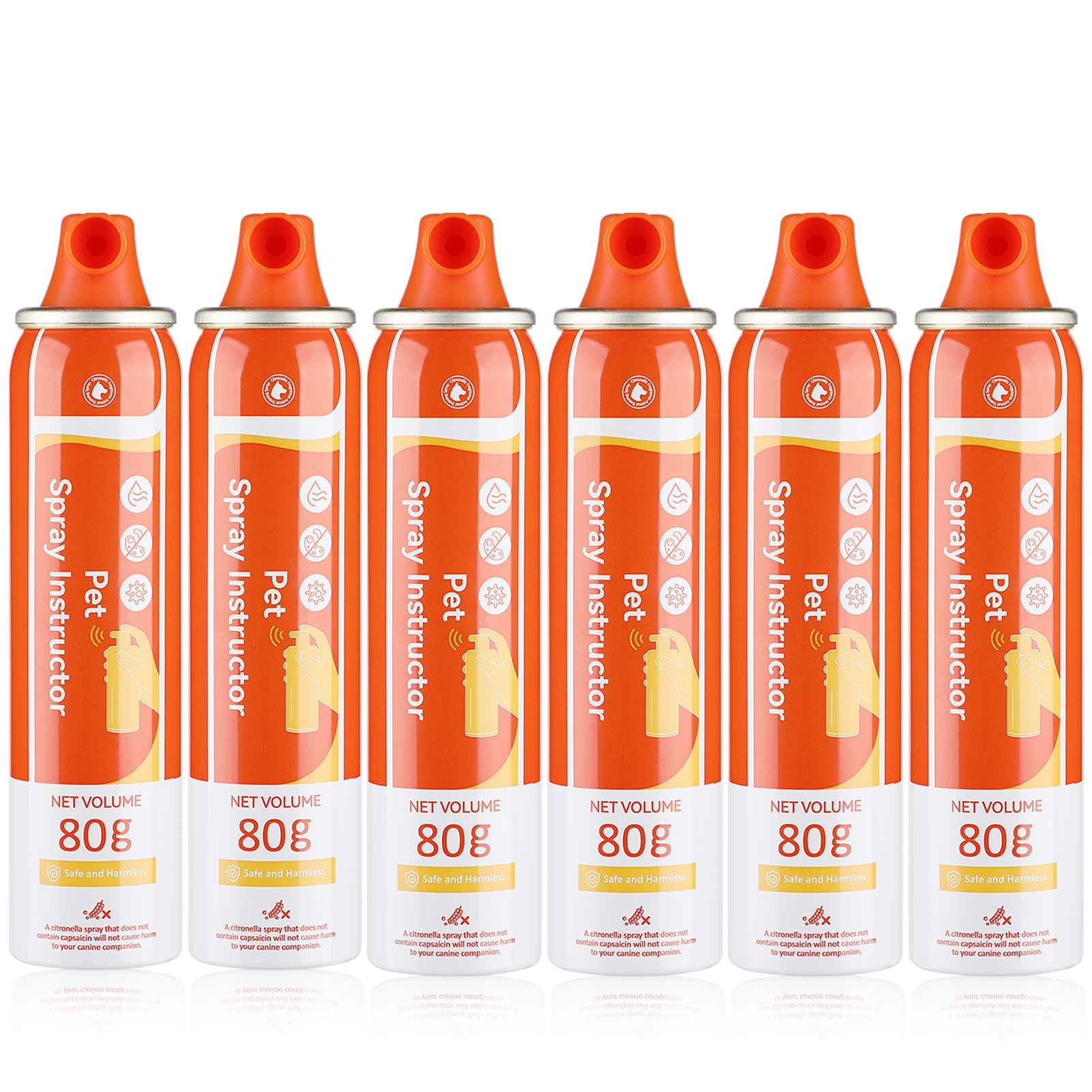 ANSJDH Corrector Dog Trainer Spray 80ml 6 Pack Dog Corrector Spray Dog Trainer for Dog to Stops Barking, Jumping Up, Food Stealing, Dog Fights,
