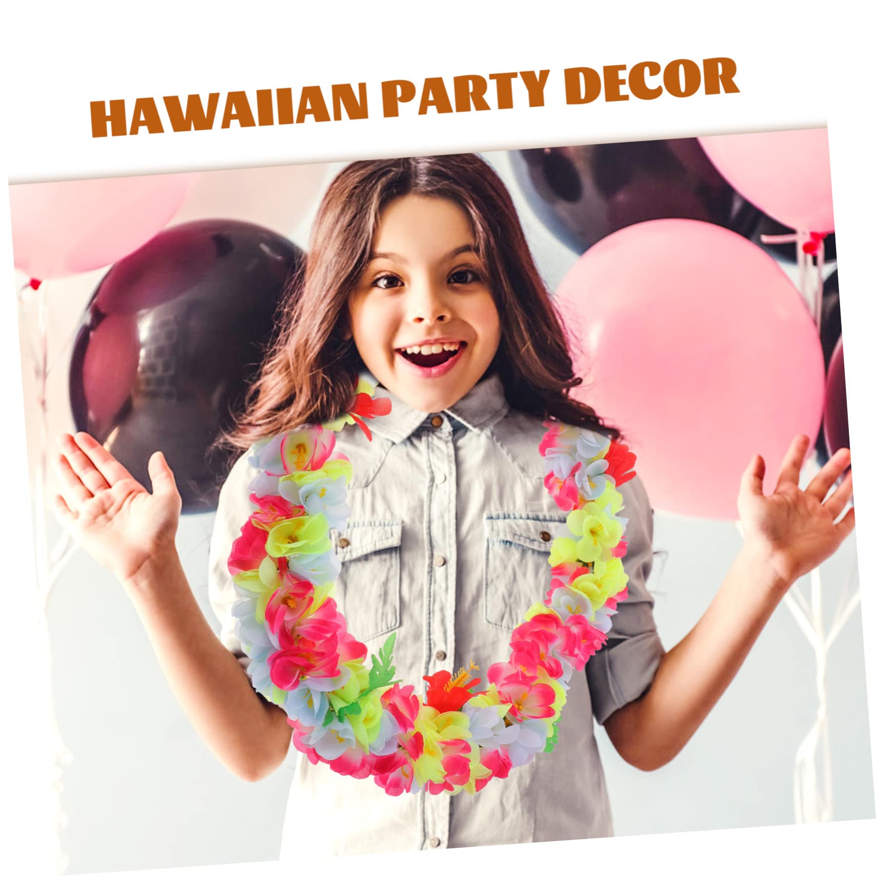 4stücke Hawaiianische Blütenkranz Deko Für Luau Party Kunstblumen Leis Für Strand Und Sommerfeste Für Fotografie Und Tropische Events Leicht Und Farbecht