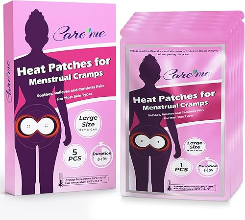 Miniatura 6 de Almohadilla térmica portátil para calambres menstruales y alivio del dolor menstrual, parches térmicos adhesivos en la ropa, adecuado para todo tipo