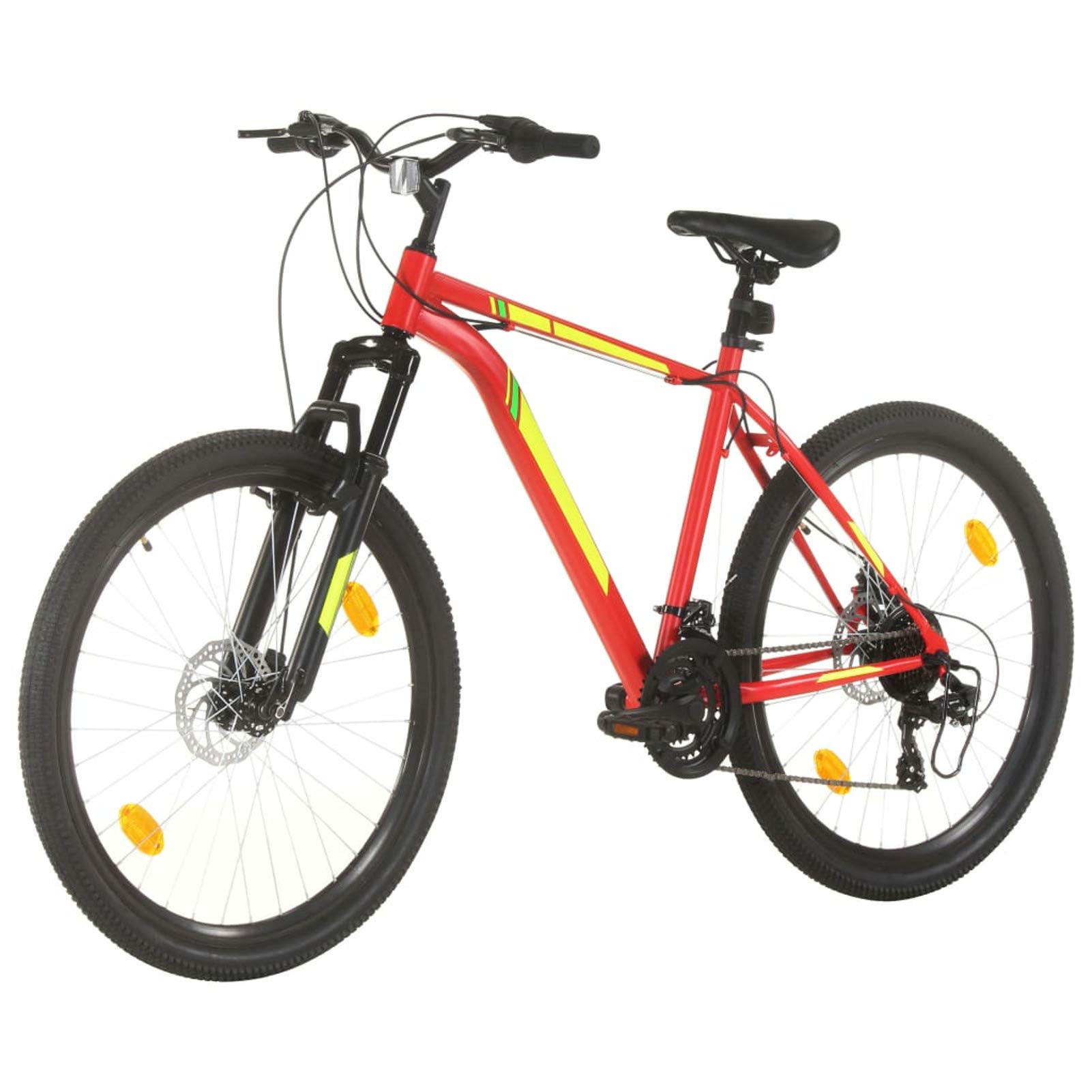 Ksodgun Mountainbike 27.5 Zoll Räder 21-Gang-Antriebsstrang, Rahmenhöhe 42 cm, rot Sport & Freizeit