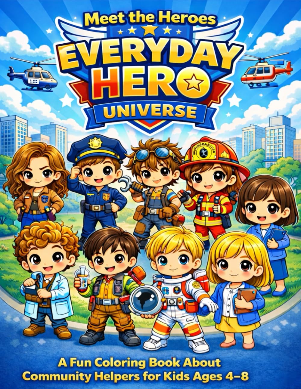 Everyday Hero Universe: Meet the Heroes: A Fun Coloring Book About Community Helpers for Kids Ages 4–8 | Inspiring Future Careers for Kids | Big Bold ... Hero Universe Coloring book for Kids)