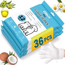 36Pcs Hypoallergenic Pet Glove Wipes for Dogs & Cats