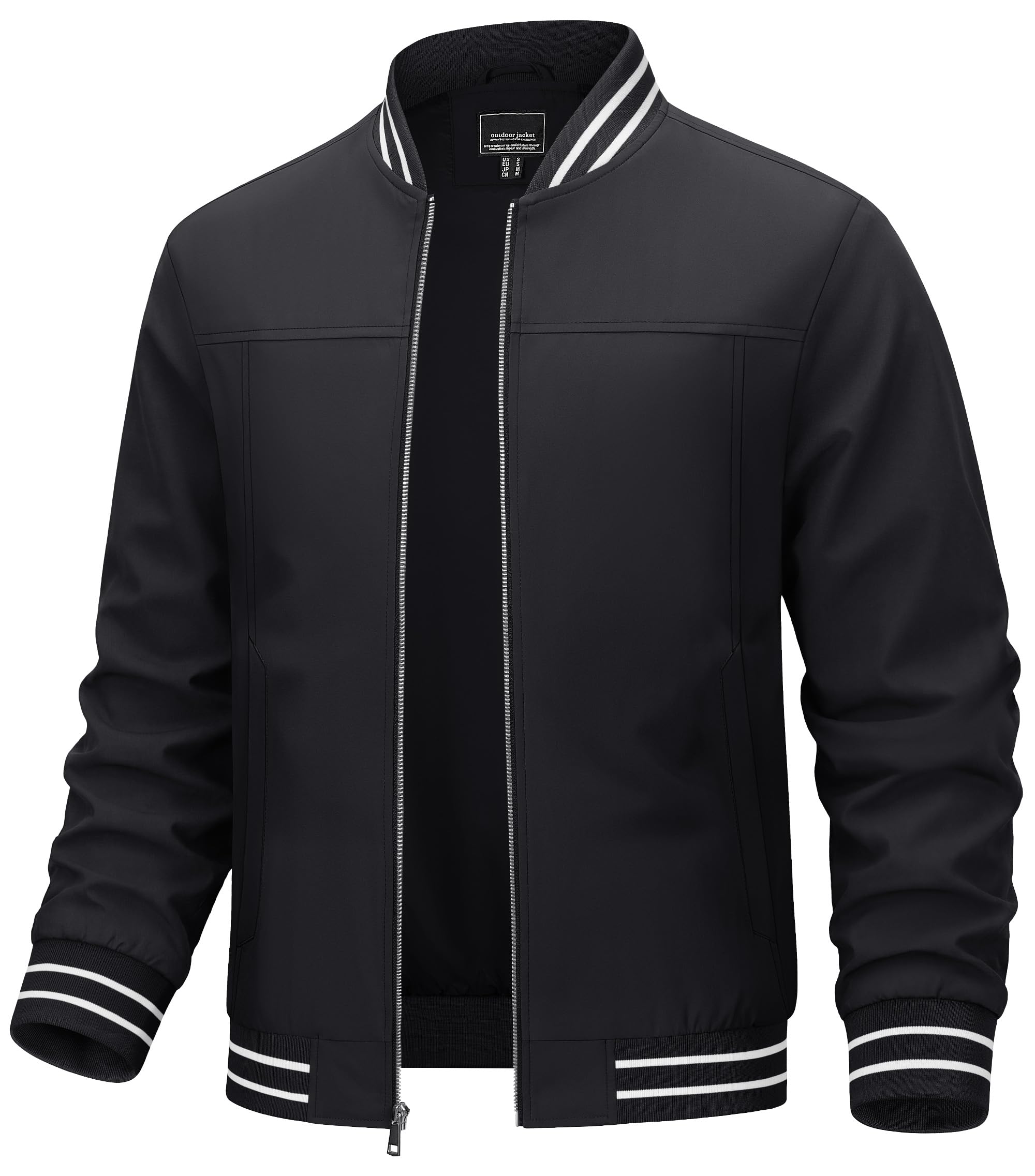 tacvasen Men's Lightweight Jacket Casual Spring Fall Windbreaker Bomber Zip Up Coat With Pocket-picture-52