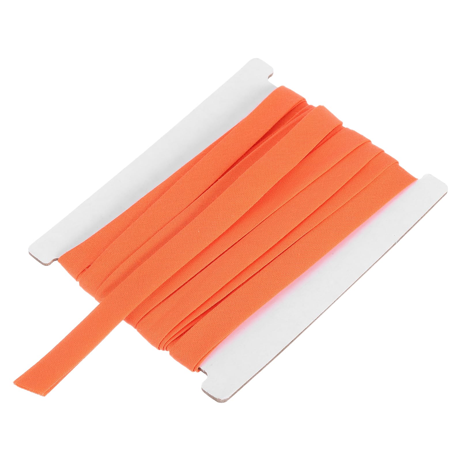 sourcing map 3/8 Inch Double Fold Bias Tape Continuous Bulk Bias Tape for Sewing, Seaming Quilting Hemming Binding Crafts (Orange 6 Yards)