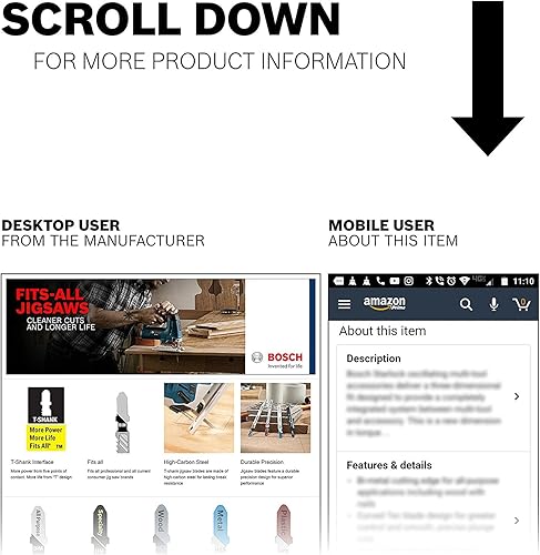 Miniatura 6 de Bosch T118EHM3 3 Piezas 3-14 In. 14 TPI Especial para hojas de sierra caladora de acero inoxidable T-Shank