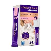 Happy Snack by Feliway Gustosi snack calmanti per gatti, 24 stick