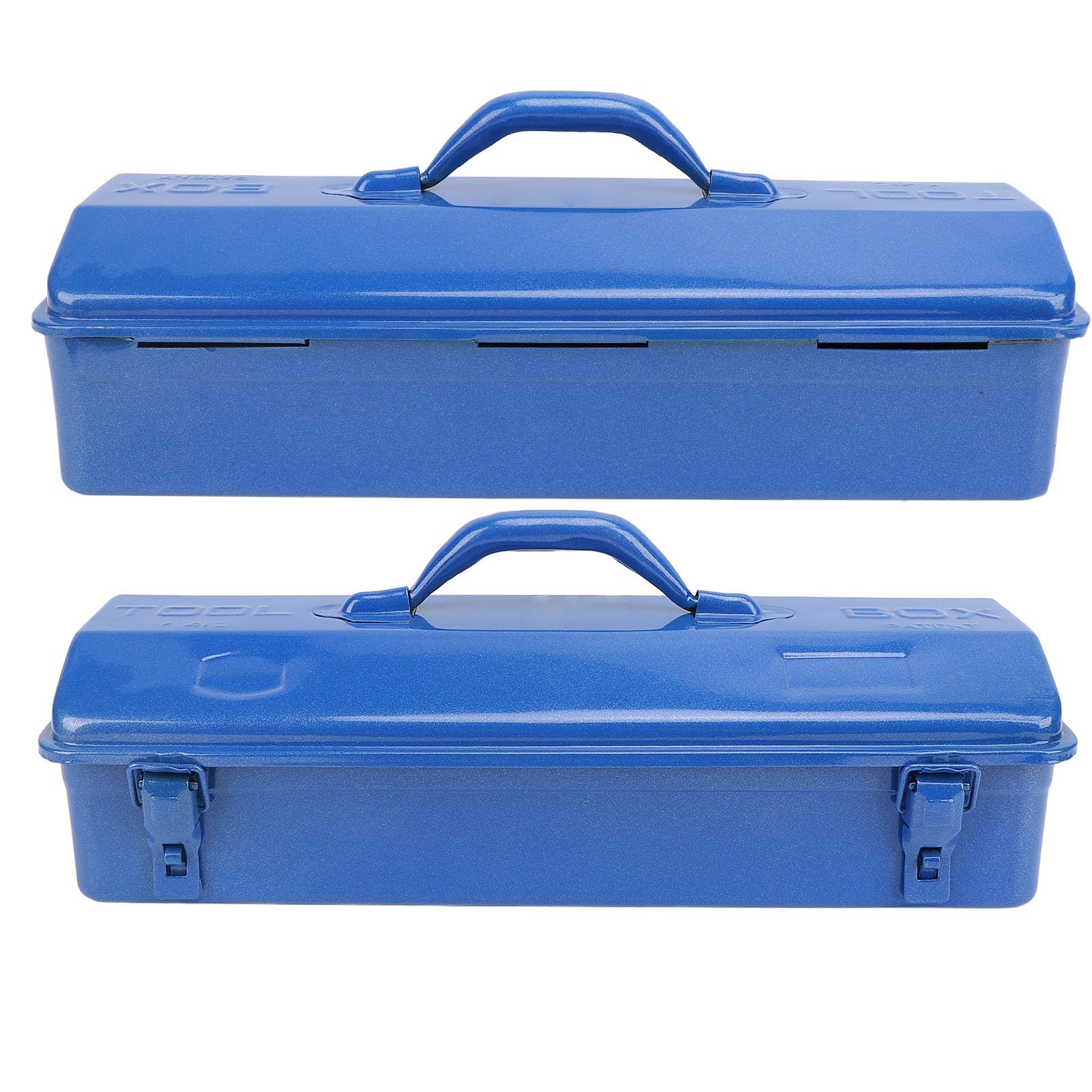 Blue Toolbox Metal Structure High Load Bearing Portable Tool Storage