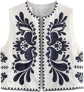 トップス 22FW cord embroidery vest VONIQUE / villd / cord embroidery vest