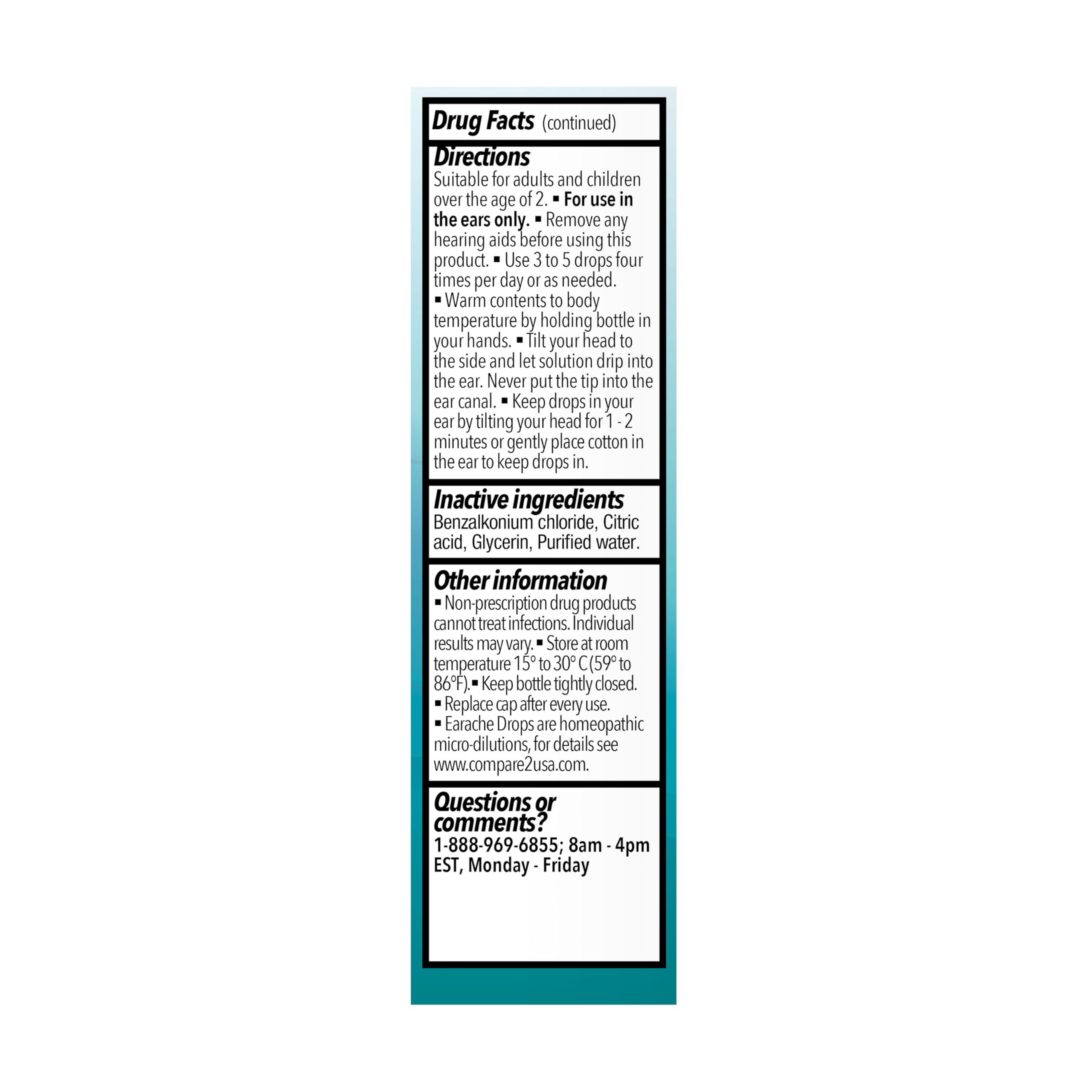 Earache Drops, Ear Pain Relief, Liquid Form, 0.33 fl oz — Amazon image 4
