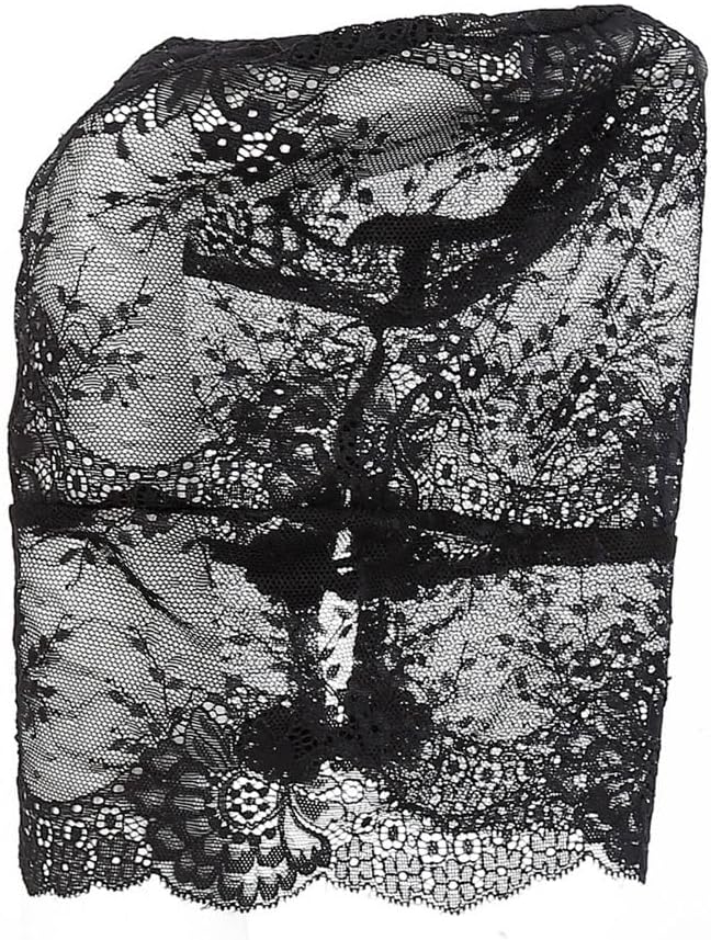 Lace Head Cover,Festival Adult Full Face Party Mask for Men and Women