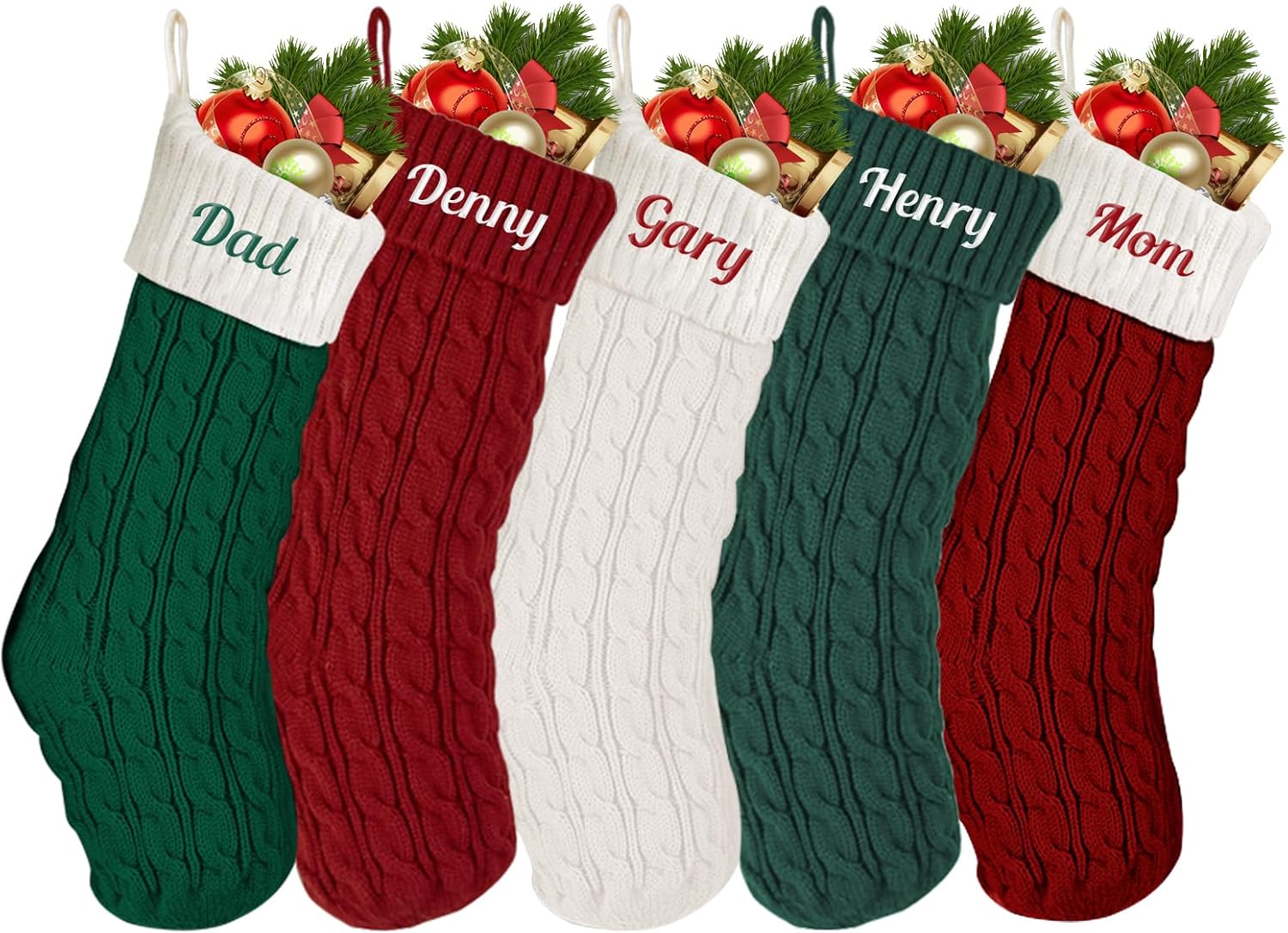 Voltexia Personalized Christmas Stockings with Name