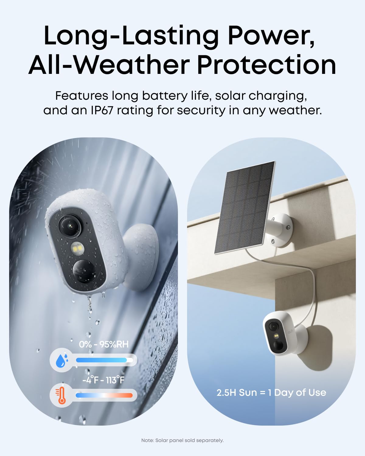 eufy Security eufyCam C35, Wireless Security Camera, Outdoor and Indoor, Magnetic Mount, Color Night Vision, Local Storage, No Monthly Fee, IP67, Supports Solar Panel, White — view 7