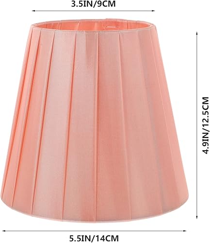 Miniatura 2 de Pantalla de lámpara de estilo europeo, 1 unidad, cubierta de pantalla de tela, pantallas de lámpara de araña con clip en la bombilla de tela para