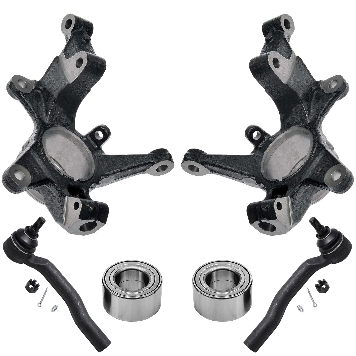 Detroit Axle - 6pc Front Loaded Knuckles Kit for 2007-2012 Mazda CX-7