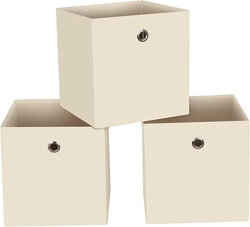 Contenedores de almacenamiento plegables, cesta de almacenamiento plegable para el hogar con asa, para cajón, baño, estante, organizadores de