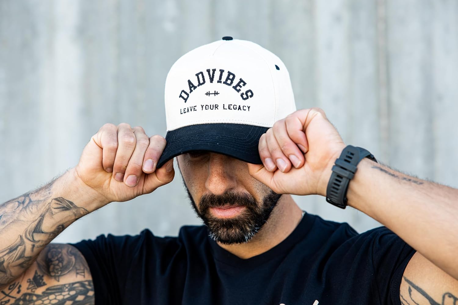 DadVibes Leave Your Legacy Embroidered Snapback hat for Dads - Image 4