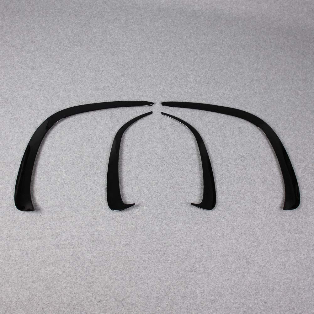 Beautost for Mercedes-Benz GLE 350 450 W167 2020 2021 2022 Front+Rear Side Fender Vent Air Outlet Fog light Bezel Cover Trims Black