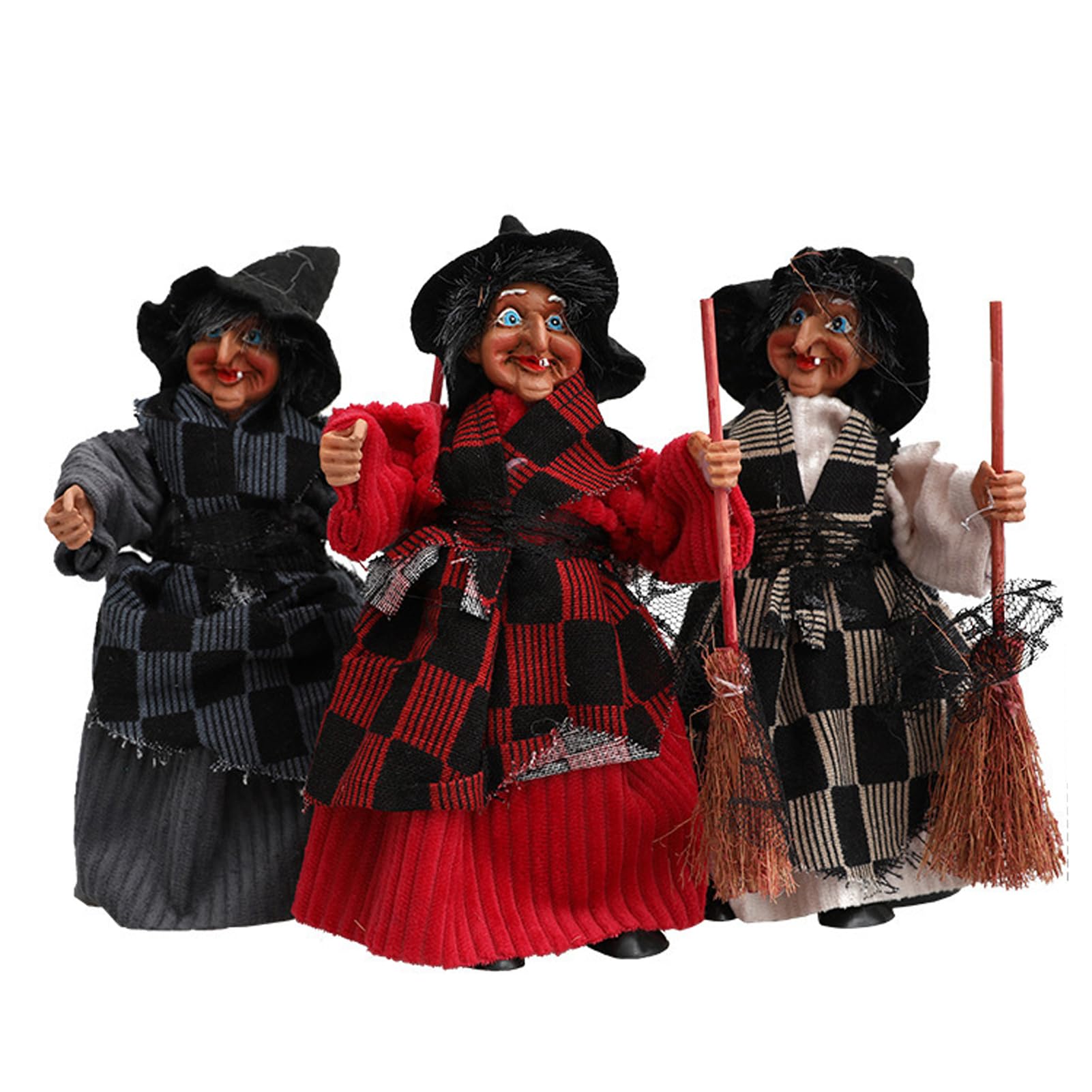 LIXSAZSE Halloween Doll Horror Image Witch Image for Creative Witch Decoration Halloween Doll Lightweight