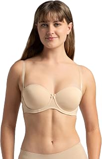 Jockey 1831 Strapless Bra | Under-Wired | Padded | Full Coverage with Multiway Styling| Soft Touch Microfiber Nylon Fabric Price In India