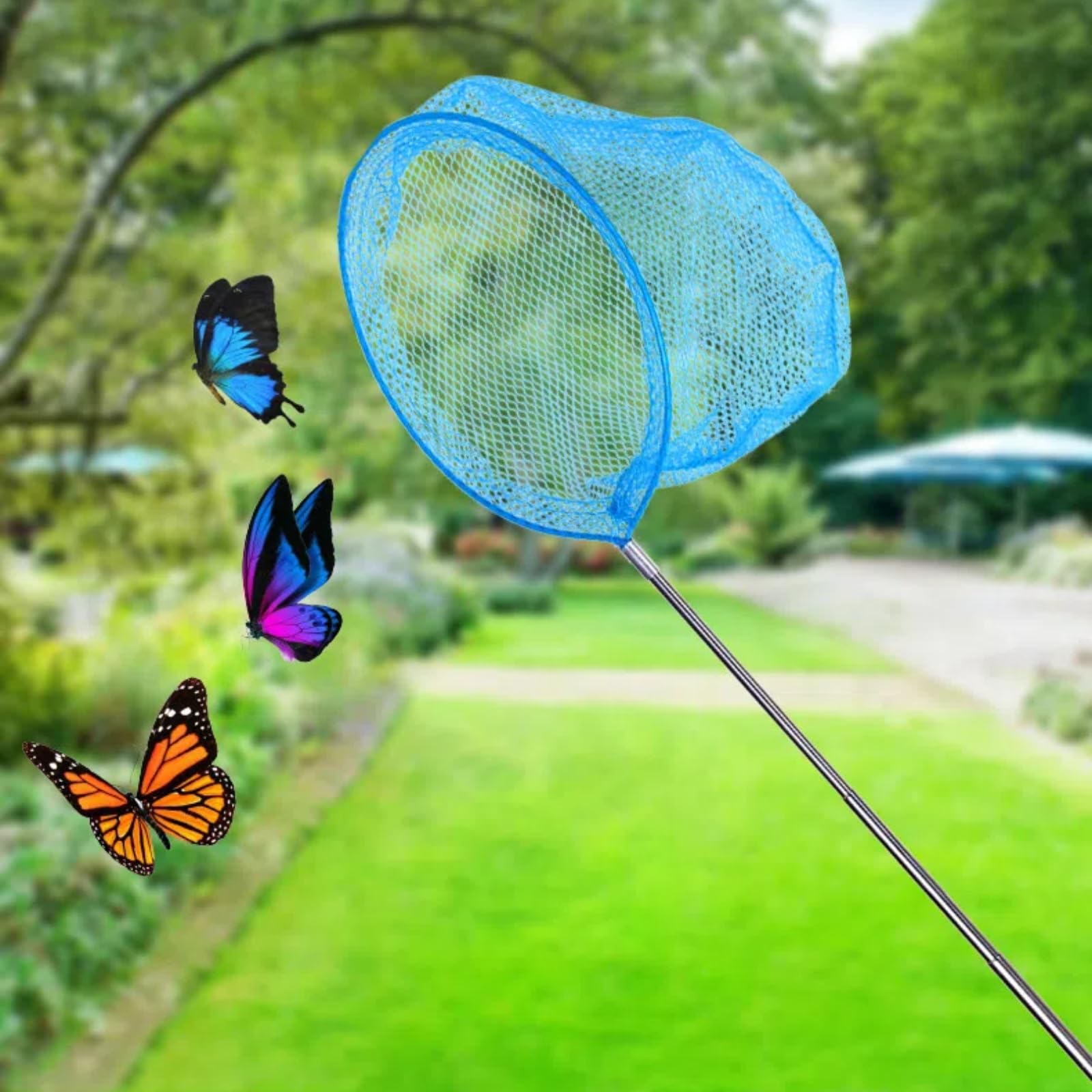 Fishing Equipment 4pcs Telescopic Butterfly Nets With Foldable Bucket ...