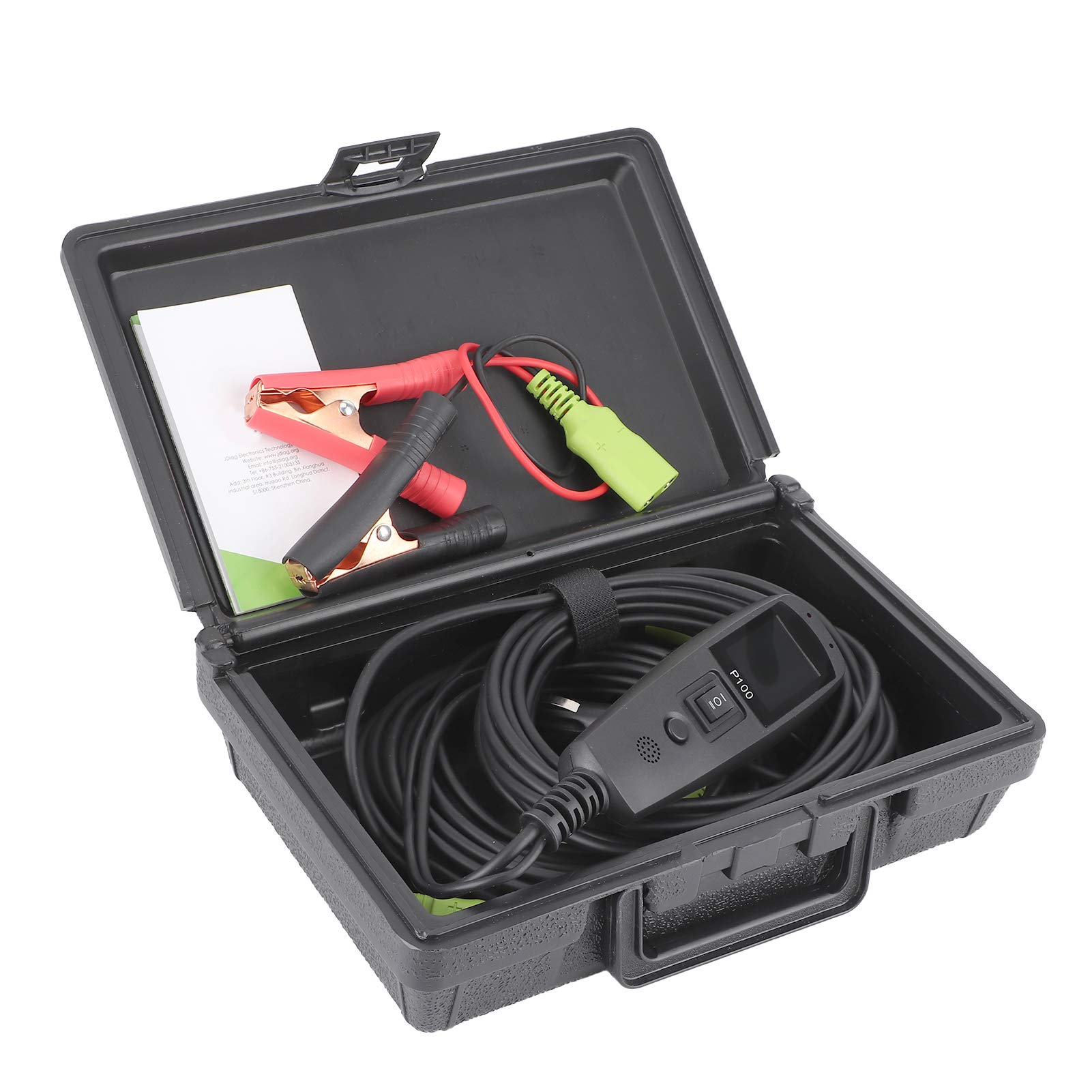Testeur de circuit, sonde de tension automobile P100 et outil de diagnostic électrique avec câble d’extension de 32,8 pieds, pour contrôler alimentation, masse et continuité