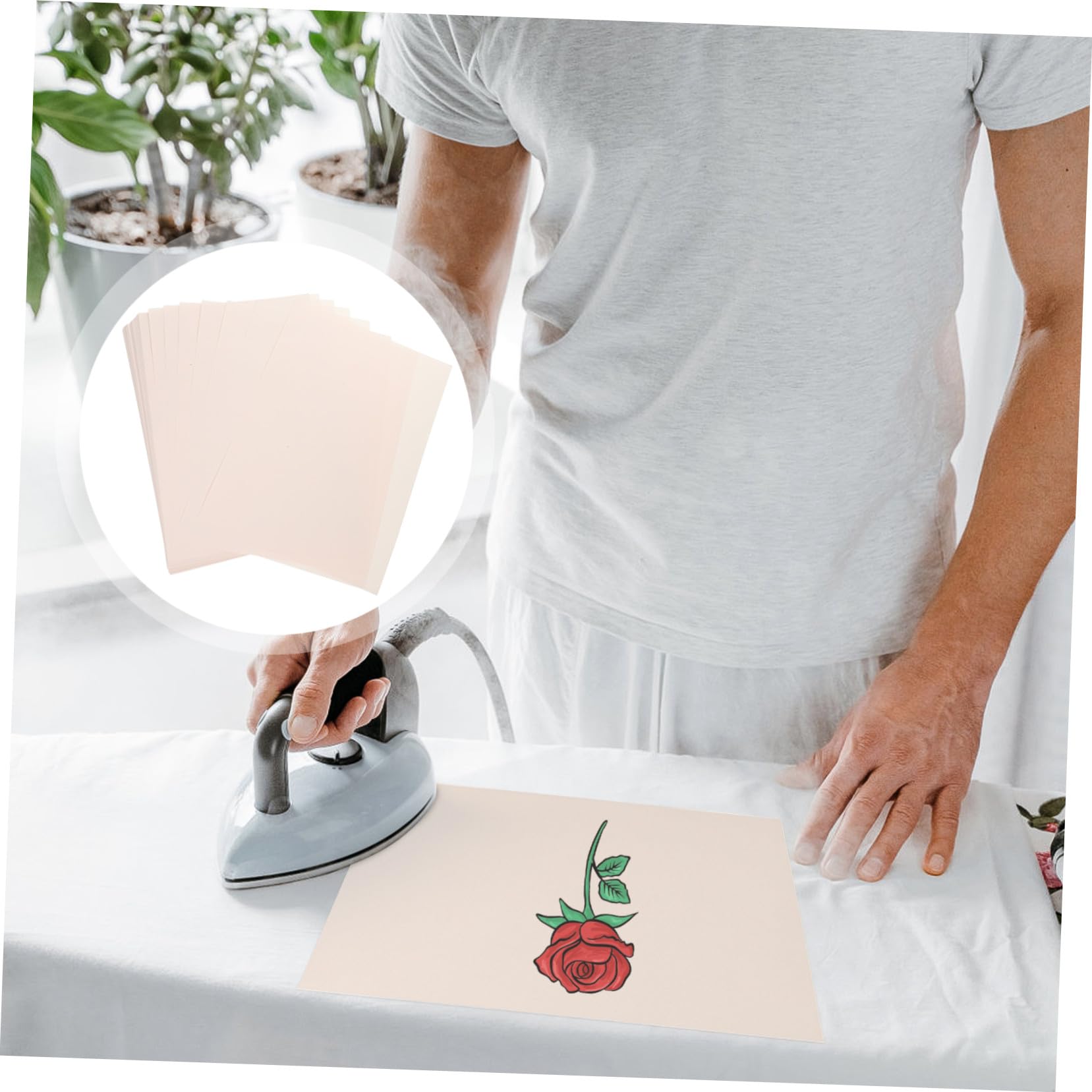 Sewroro 100 Stück Teiliges Sublimationspapier Hitzebeständiges Transfermaterial für Textilien Schnelltrocknend Reißfest für Polyester Sweatshirts Personalisierbare T Shirts und Taschen