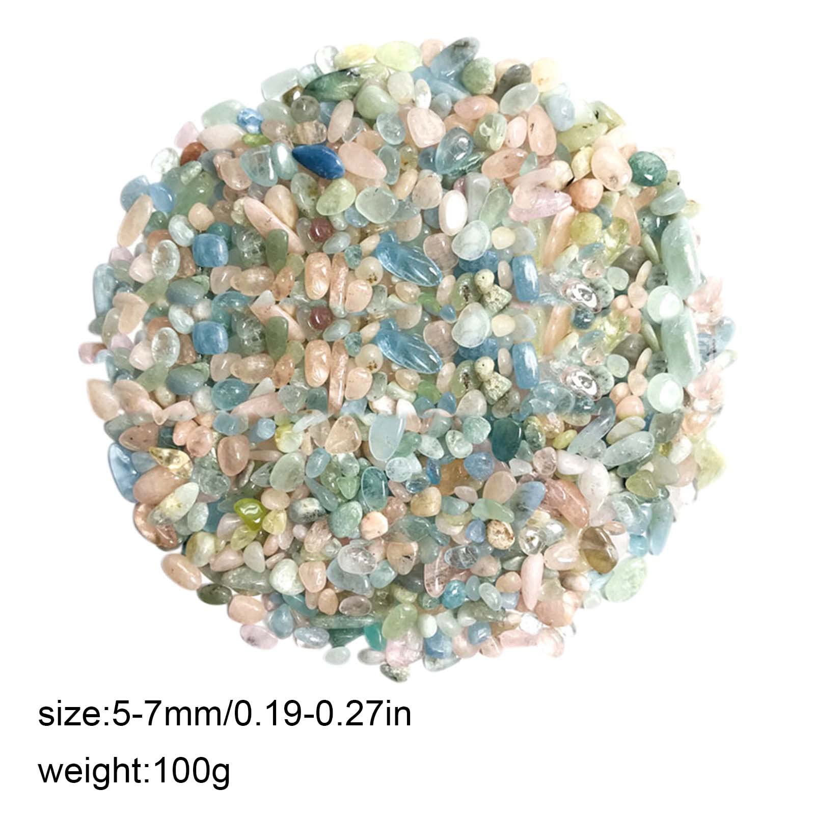 Pequeñas piedras verdes Río pulido for plantas ornamentales Acuario Piedras de grava for plantas en maceta Suculentas Bonsai Terrario Jardín de hadas Proyecto de bricolaje 100 g Decoraciones de piedra