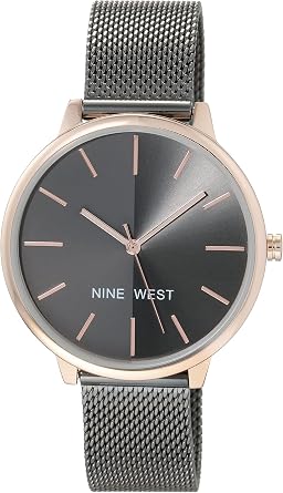 Nine West Womens NW/1981 Sunray Dial Mesh Bracelet Watch